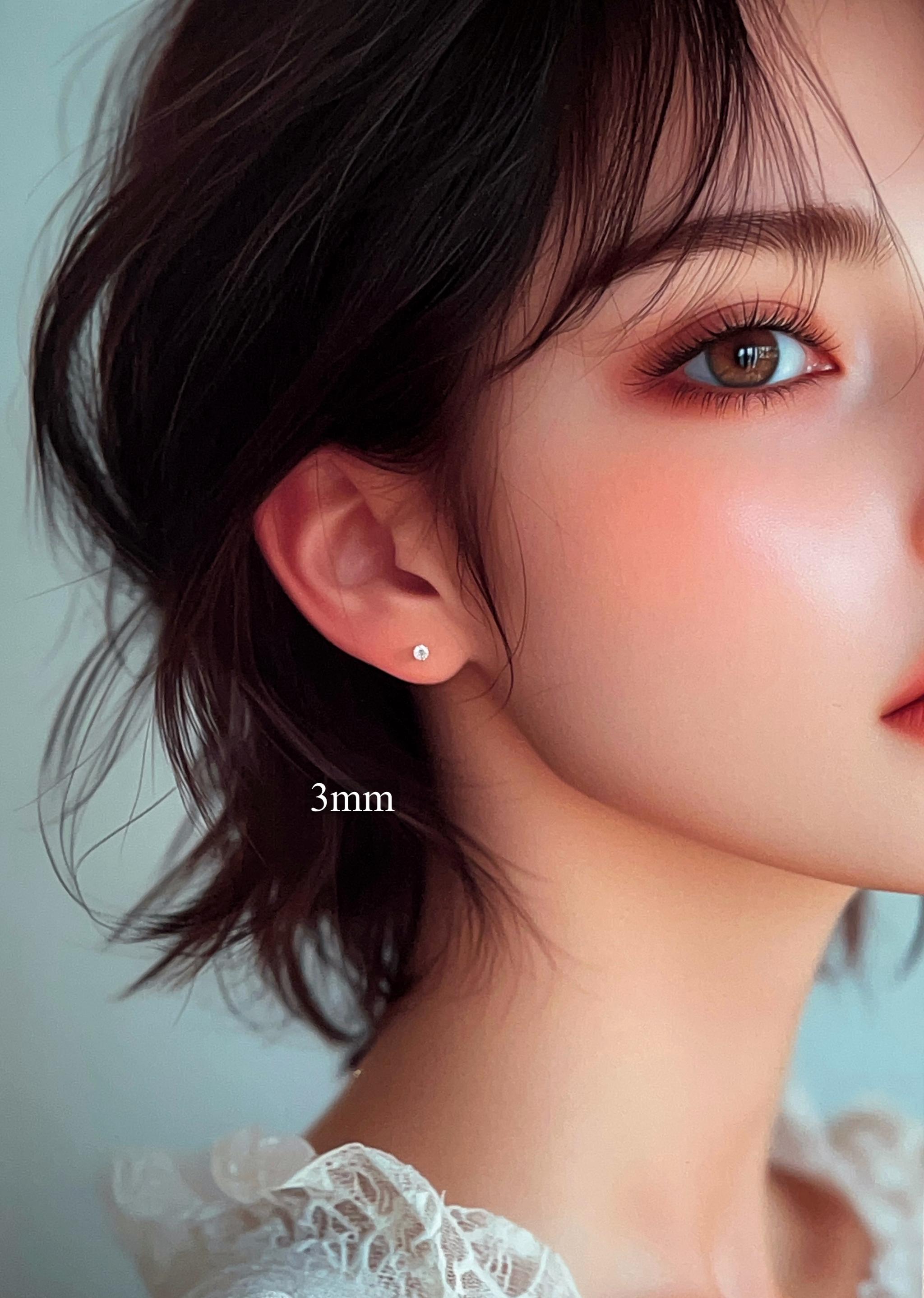 【つけっぱなしOK!】ジルコニアのスタッドピアス | 12枚目