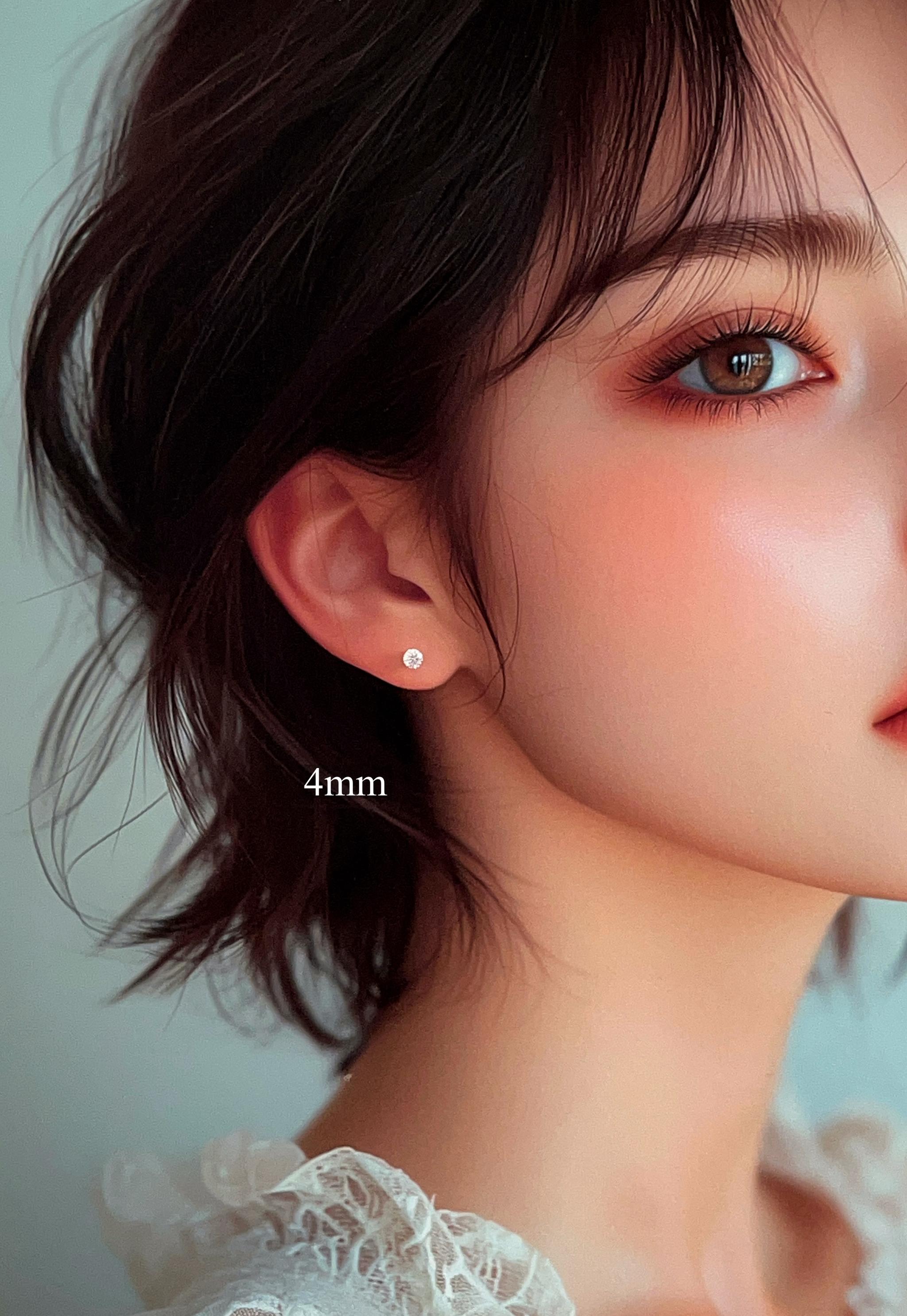 【つけっぱなしOK!】ジルコニアのスタッドピアス | 14枚目