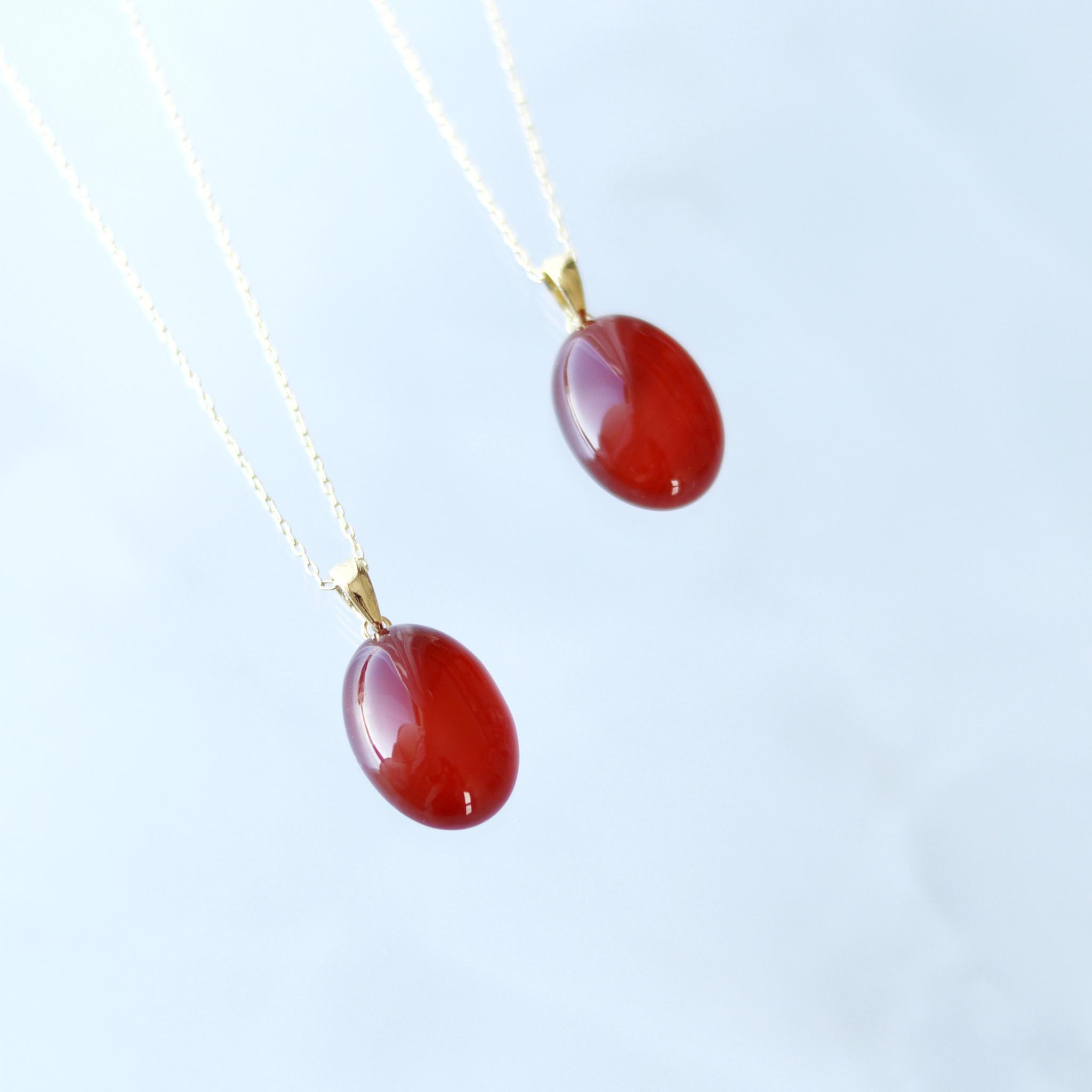 石を愉しむレッドアゲートのネックレス | 7枚目