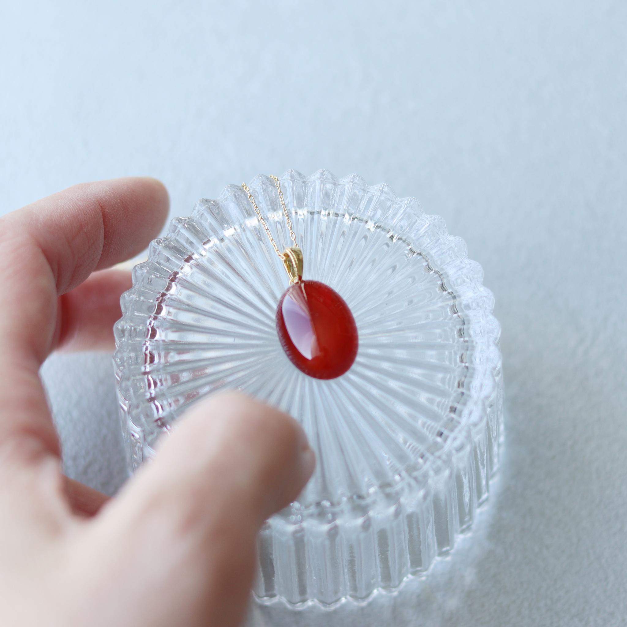 石を愉しむレッドアゲートのネックレス | 14枚目