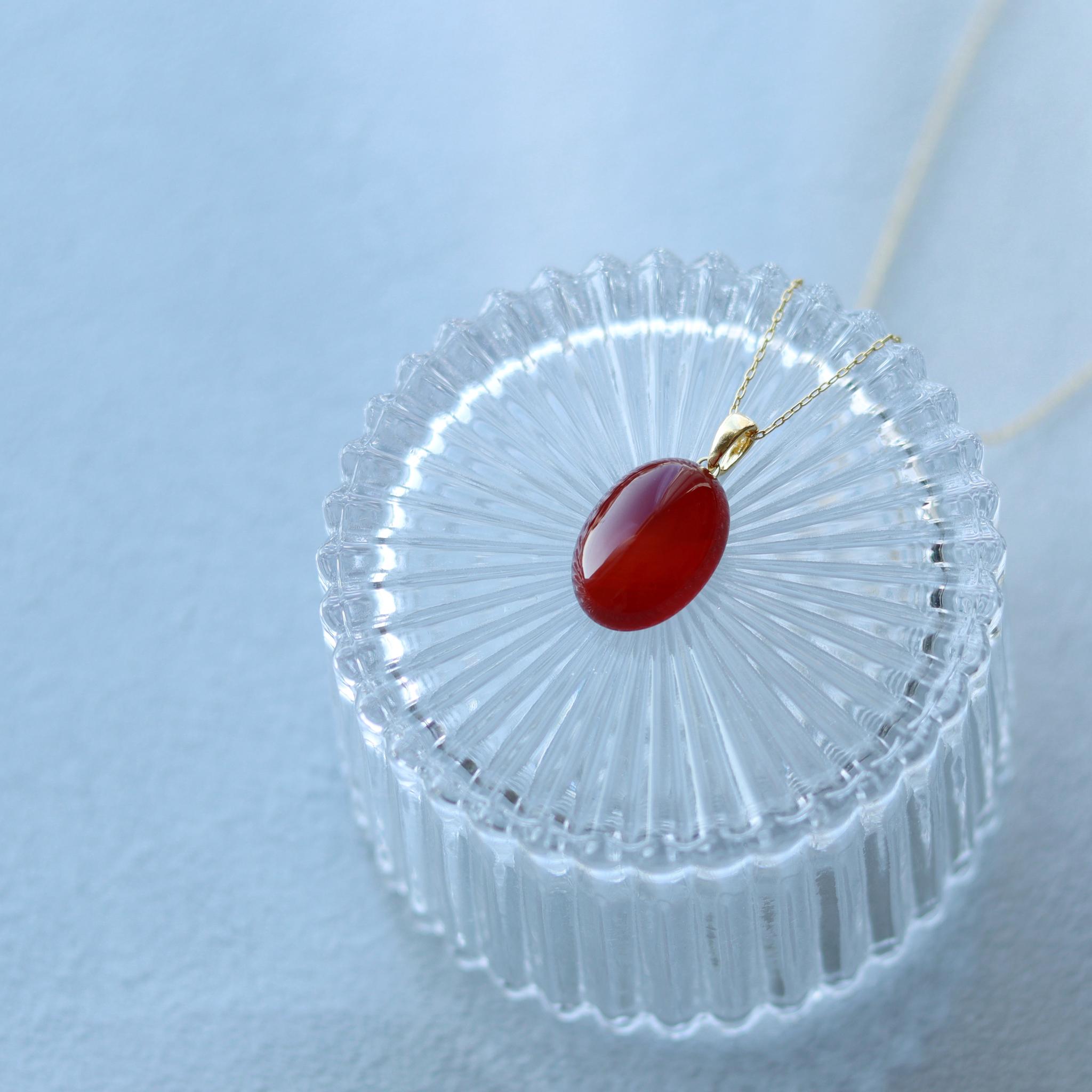 石を愉しむレッドアゲートのネックレス | 3枚目