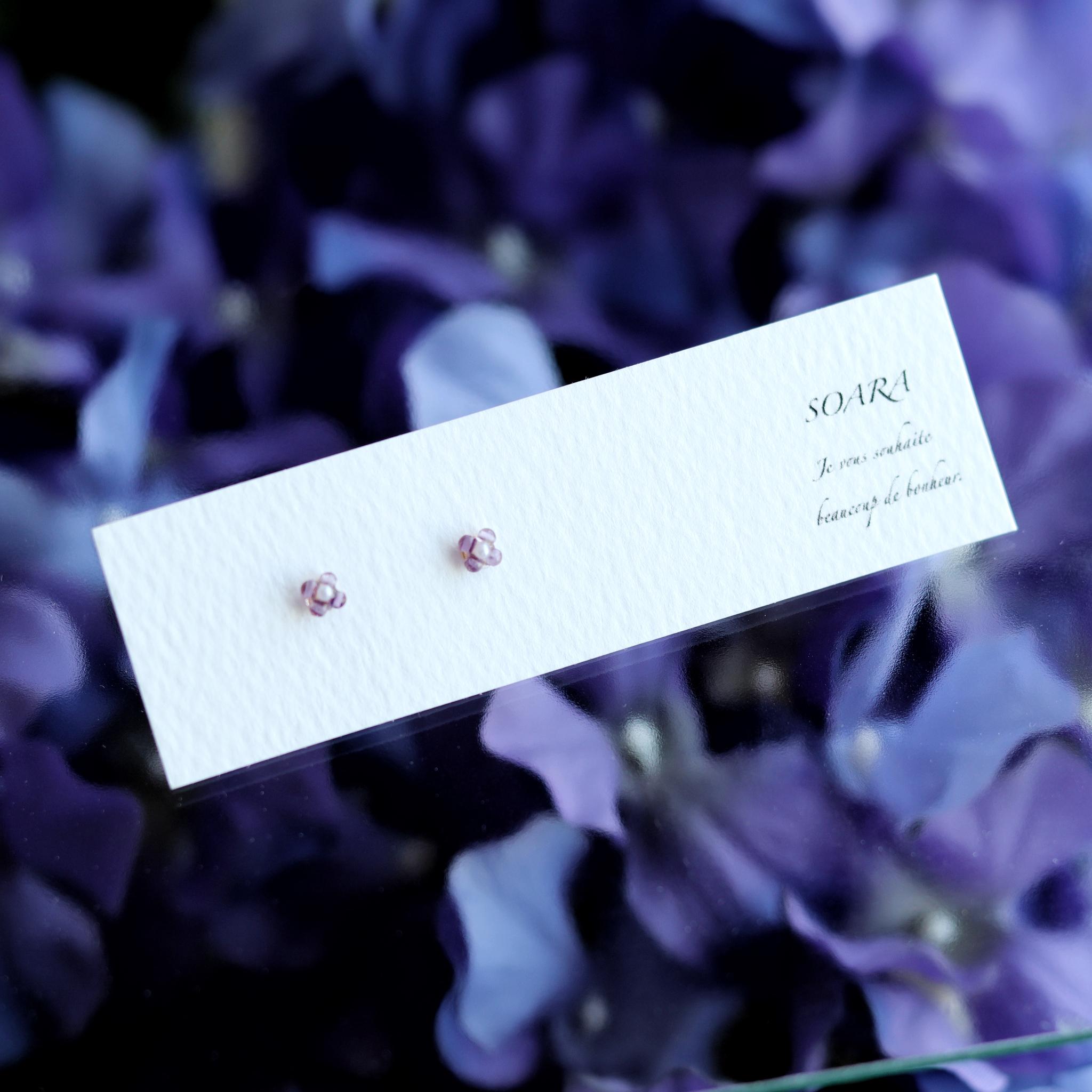 小さな紫陽花の耳飾り | 6枚目